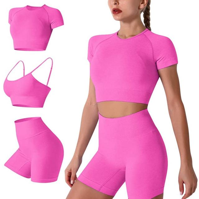 Women's Workout Sets 2 Piece Seamless Solid Color Clothing Suit Black Blue  Spandex Yoga Fitness Gym Workout High Waist Tummy Control Butt Lift  Breathable Sport Activewear Stretchy 2024 - $32.99