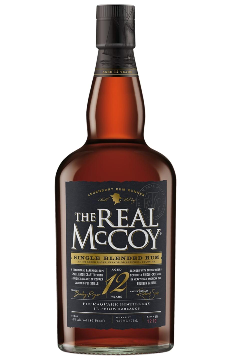 The Real McCoy 12 Year Single Blended Rum