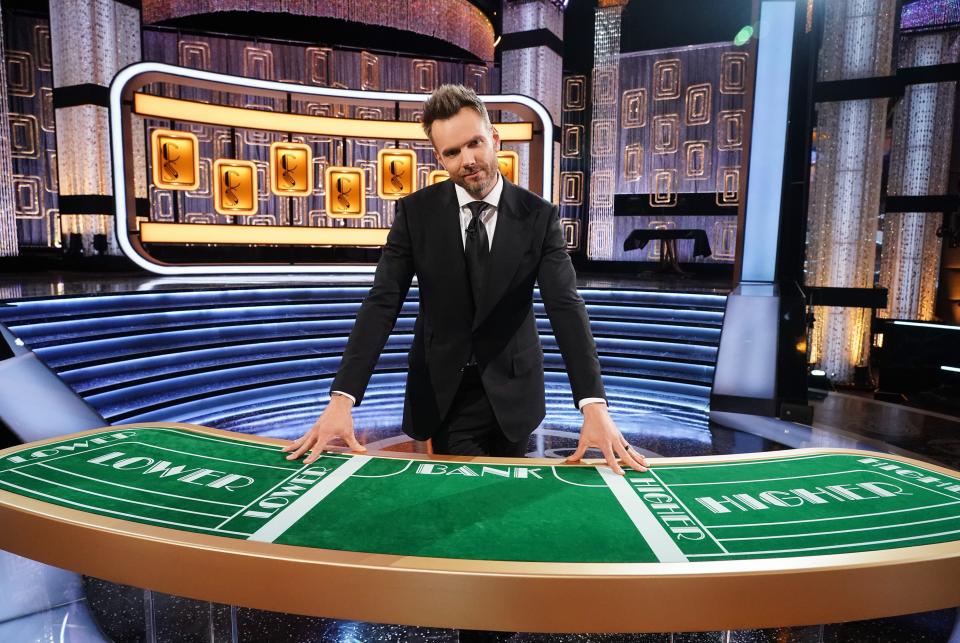 Joel McHale hosts ABC's revival of "Card Sharks."