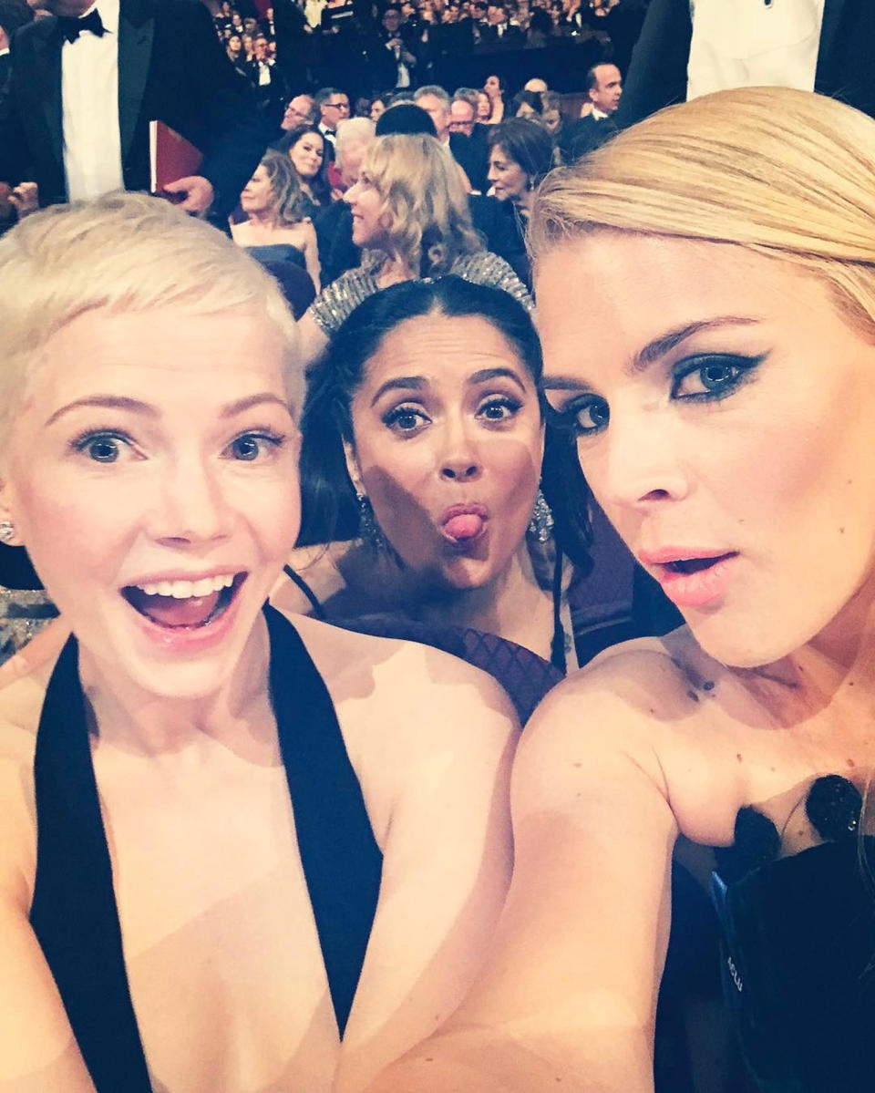 Selfies at the Oscars