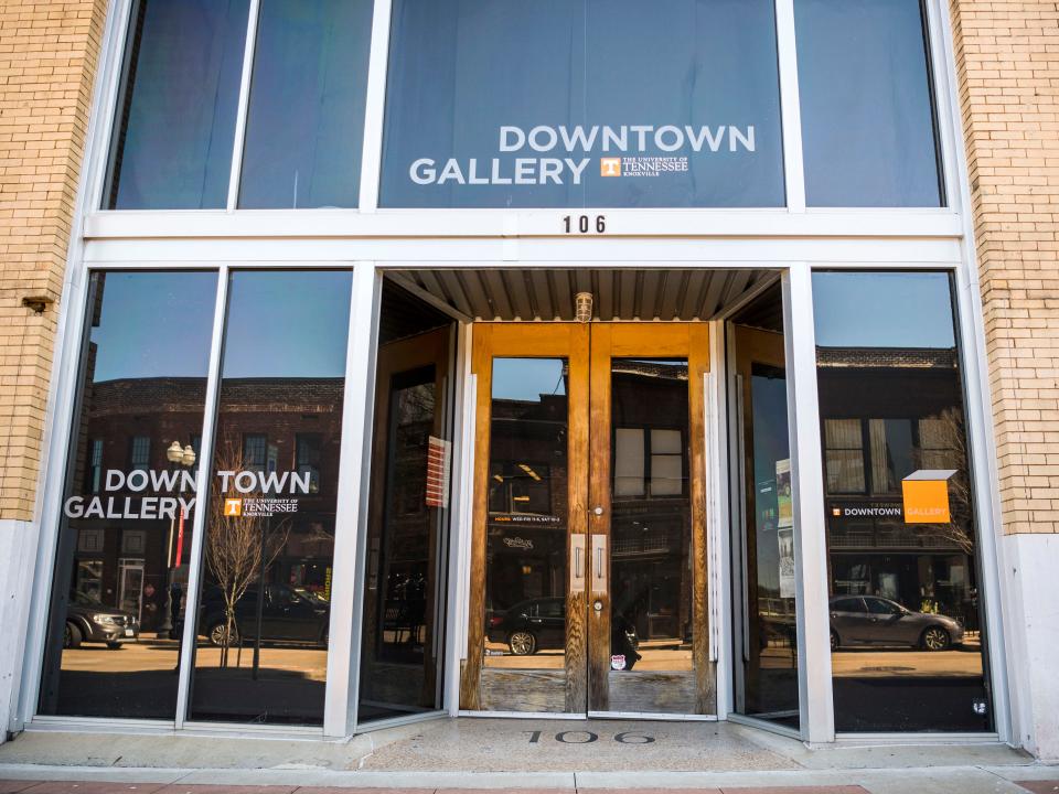 The UT Downtown Gallery located at 106 S. Gay St. in downtown Knoxville. 