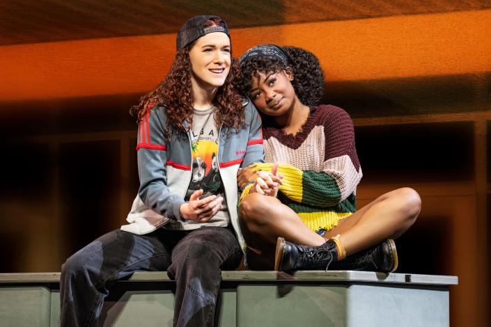 Jade McLeod and Lauren Chanel on the national Broadway tour of &quot;Jagged Little Pill.&quot;
