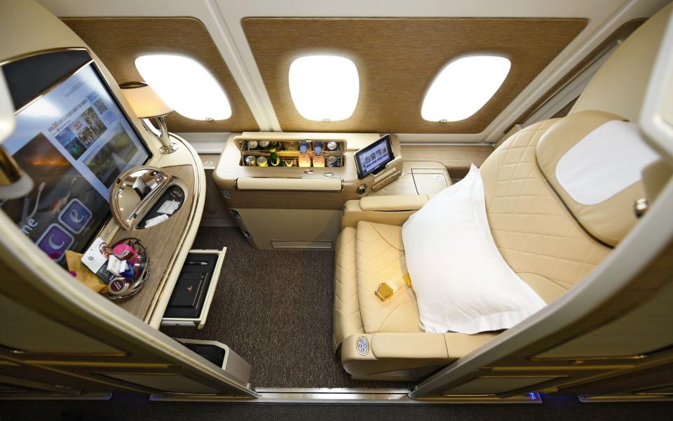 Emirates will be installing hundreds of new business class and first class suites across its entire 116-strong A380 fleet