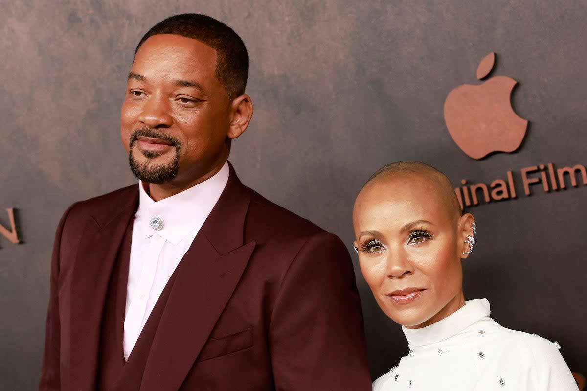 Jada Pinkett Smith (right) says she and husband Will (left) quietly separated in 2016  (AFP via Getty Images)