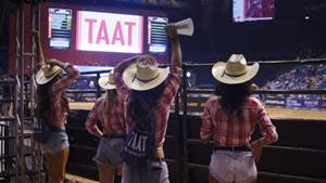 Standard digital sponsorship insignia for the TAAT™ brand was displayed throughout this weekend’s PBR events in Las Vegas, NV