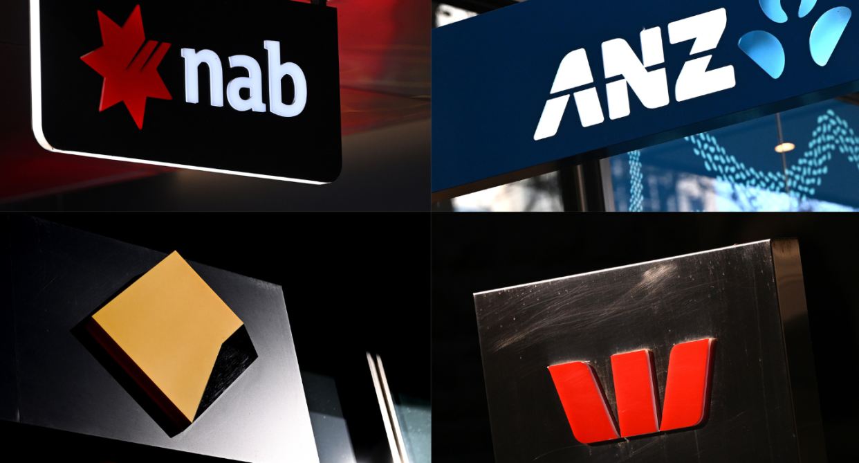 CBA, Westpac, NAB and ANZ. Australia's Big Four Banks and RBA interest rates.