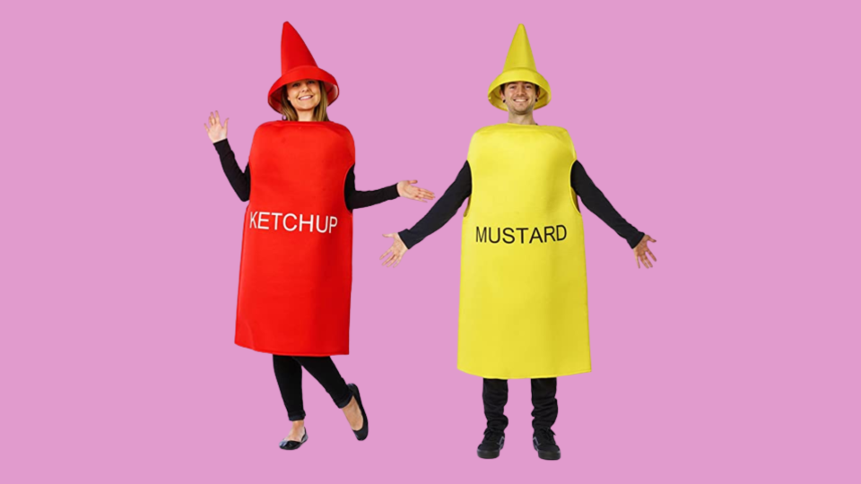 best couples costumes: Tigerdoe Ketchup and Mustard Costume