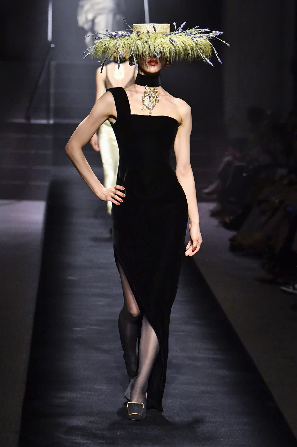 a model walks the runway during the schiaparelli haute couture fallwinter 2022 2023 fashion show as part of the paris haute couture week on july 4, 2022 in paris, france photo by victor virgilegamma rapho via getty images