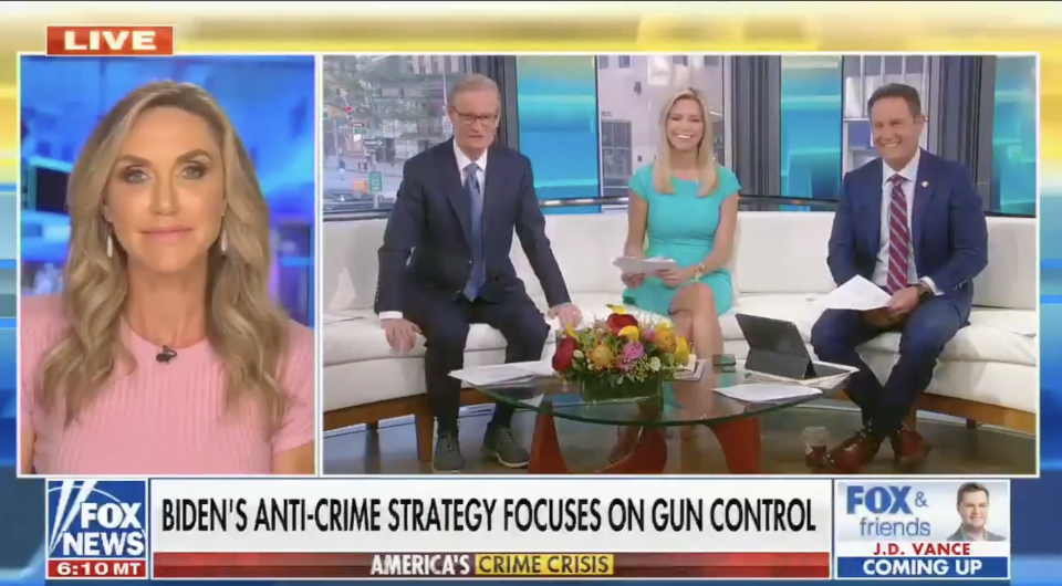 Lara Trump’s assessment of the Fox News poll bombed on the breakfast show (Fox & Friends)