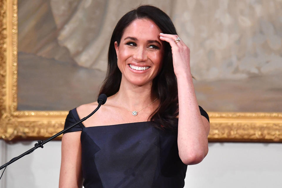 Pregnant Meghan Markle Makes Surprise Solo Appearance in London