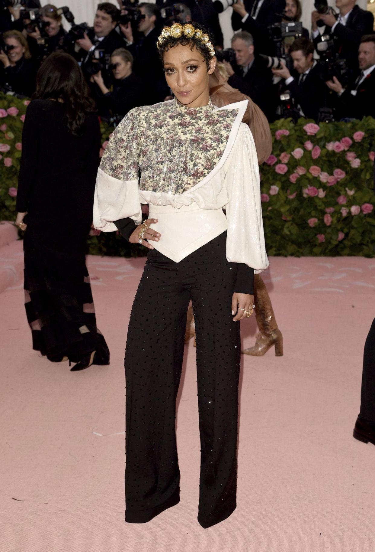 Ruth Negga attends The Metropolitan Museum of Art's Costume Institute benefit gala celebrating the opening of the "Camp: Notes on Fashion" exhibition on Monday, May 6, 2019, in New York.