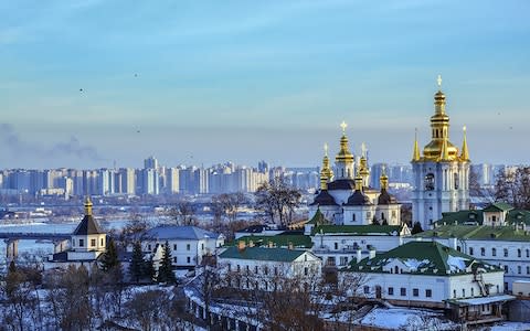 A view across Kiev's Pechersk Lavra Monastery - Credit: istock