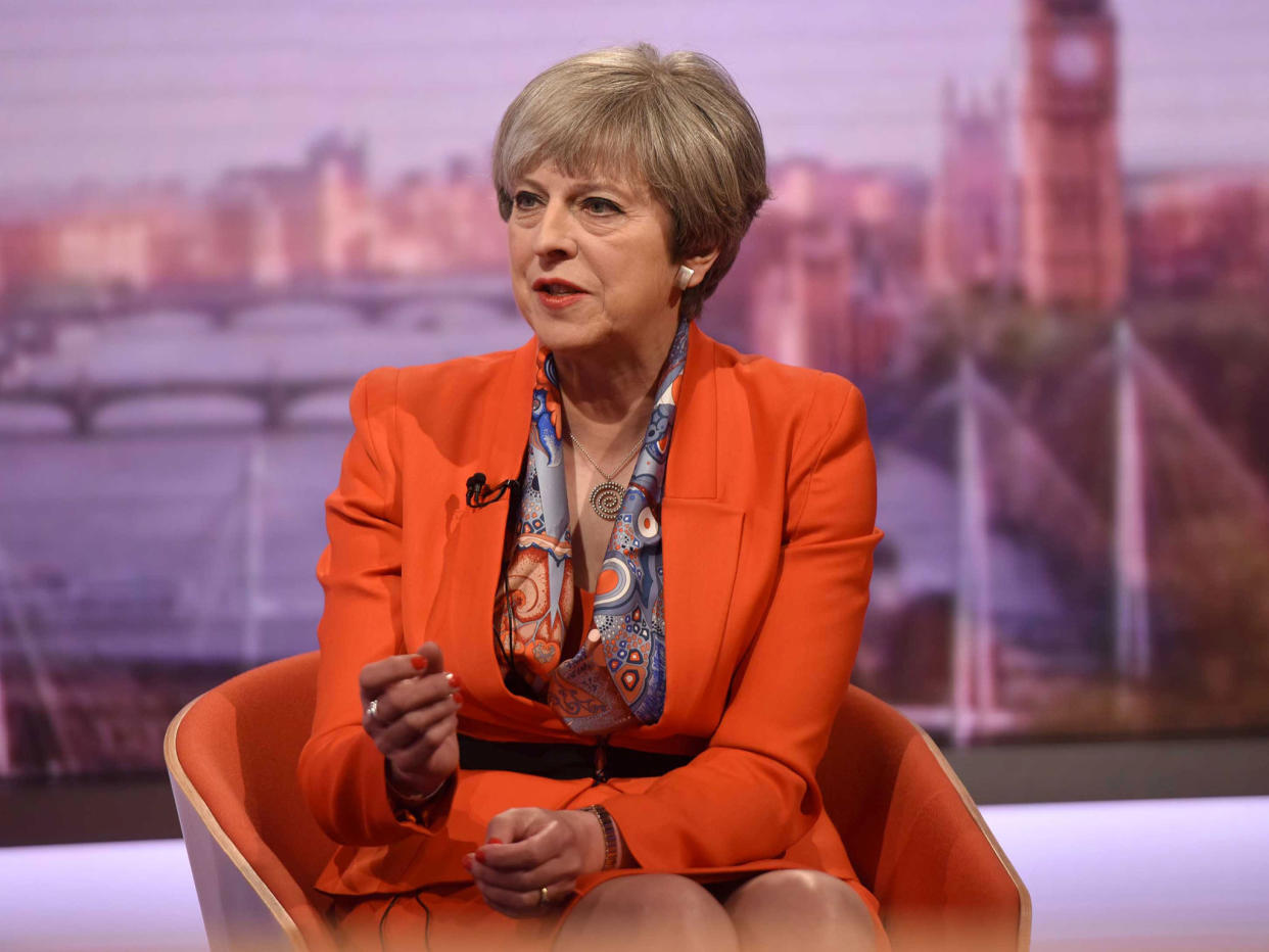 The Prime Minister toured the TV studios on Sunday morning, indicating to both the BBC and ITV that the 'tax lock' could go: Reuters