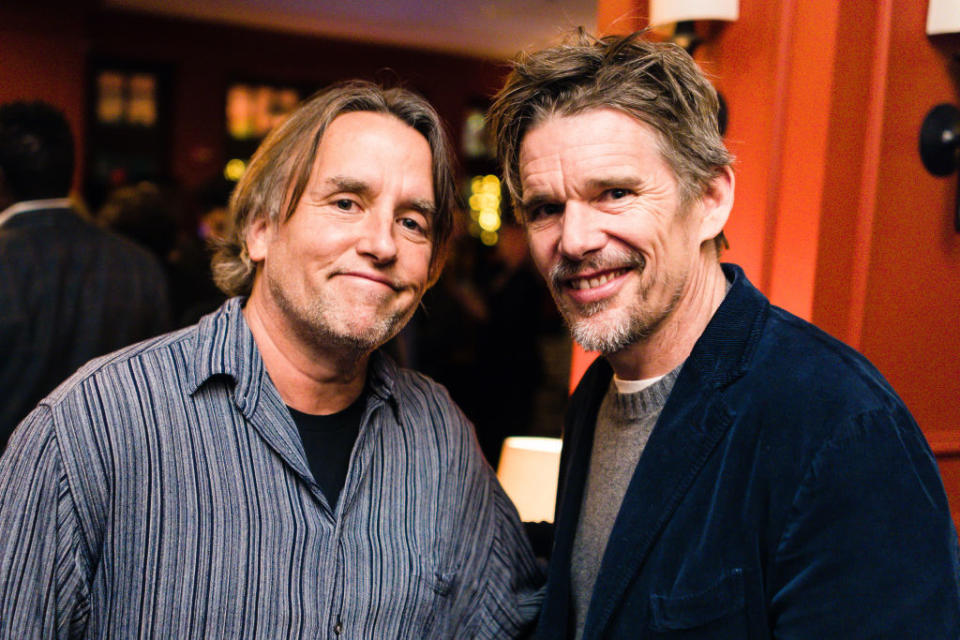 Richard Linklater and Ethan Hawke attend Netflix's Apollo 10 ½ SXSW World Premiere 
