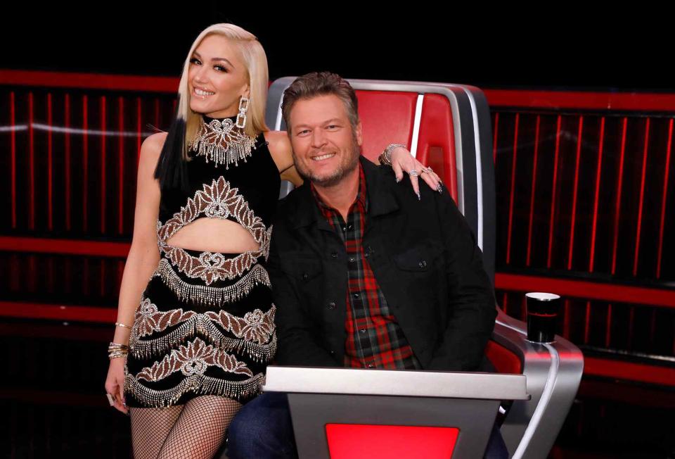 Trae Patton/NBC/Getty  Gwen Stefani and Blake Shelton