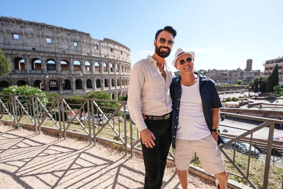 Caravaggio, costumes and castrati await Rob and Rylan in Rome (BBC/Rex TV/Zinc Media/Lana Salah)