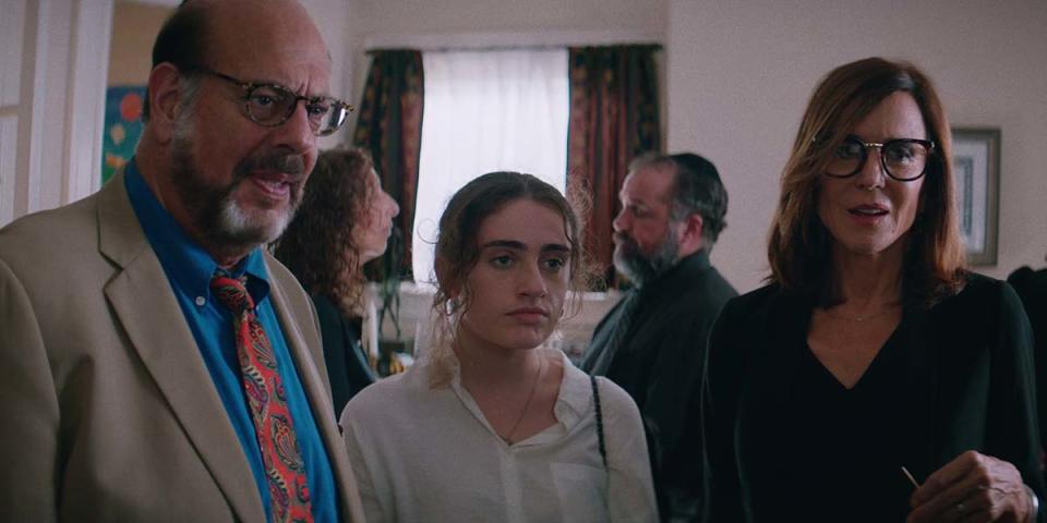 Fred Melamed, Rachel Sennott and Polly Draper in 'Shiva Baby' (Courtesy of TIFF) 