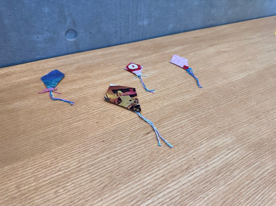 Small kites are also part of the exhibit. (Credit: Eric Henrikson/KXAN)