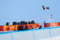 <p>Chloe Kim of USA takes 1st place during the Snowboarding Women’s Halfpipe Finals at Pheonix Snow Park on February 13, 2018 in Pyeongchang-gun, South Korea. (Photo by Laurent Salino/Agence Zoom/Getty Images) </p>