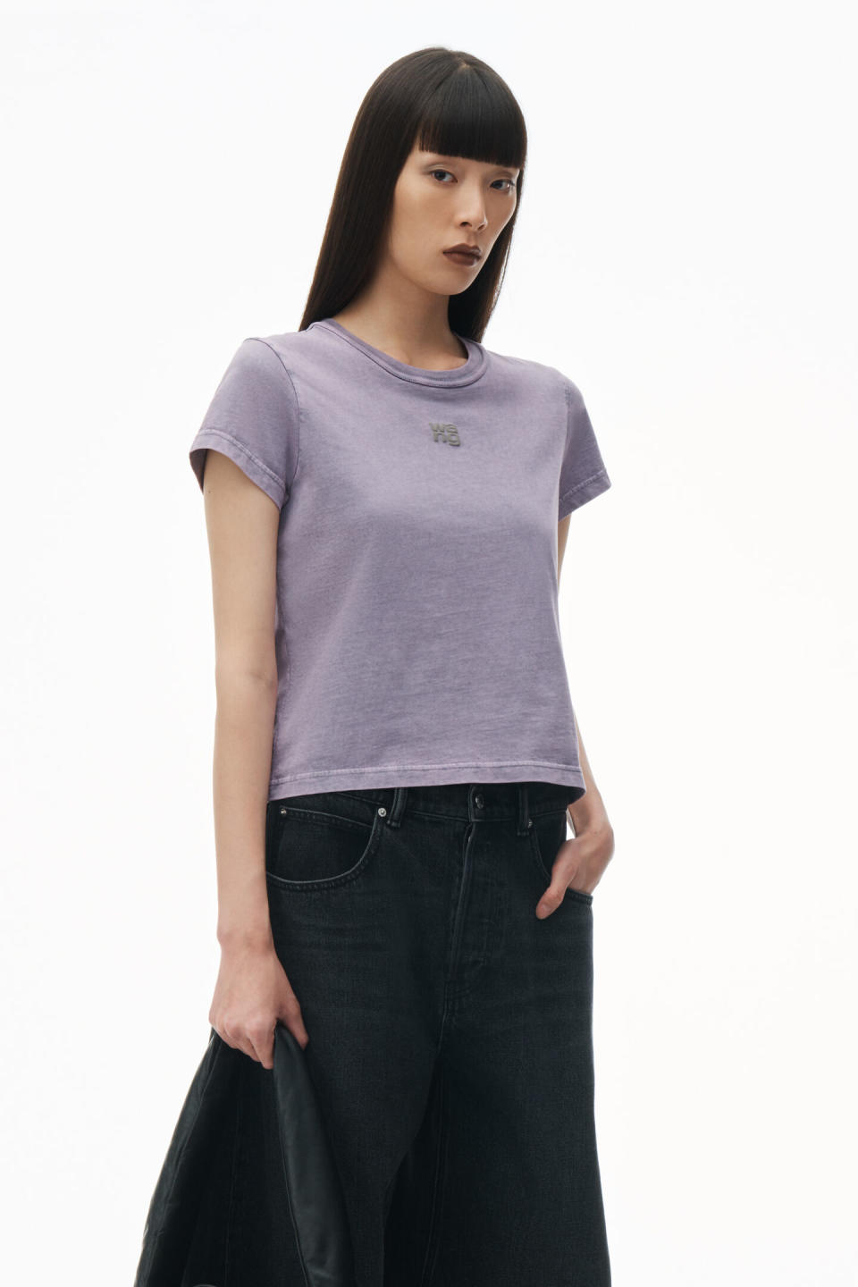 purple baby tee alexander wang ice spice