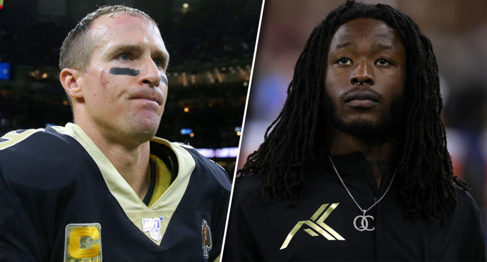 Two of the Saints top stars didn't live up to expectations in Week 10. (Photos by Jonathan Bachman/Chris Graythen/Getty Images)