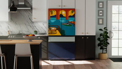 Exclusive Lowe's X Samsung Bespoke Refrigerator Panel by Dominic Brown.