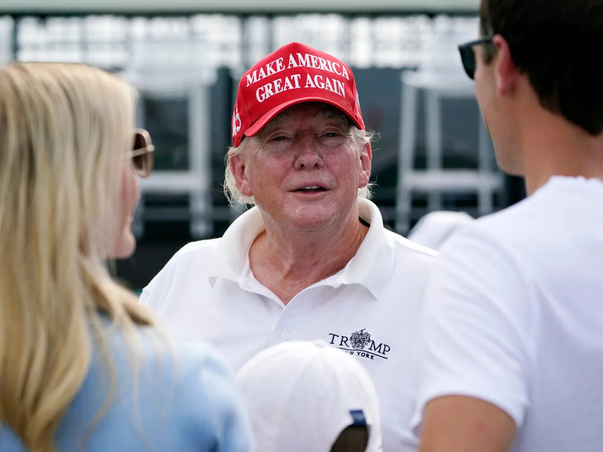 Trump attends LIV golf outing at his Bedminster golf course: Photos