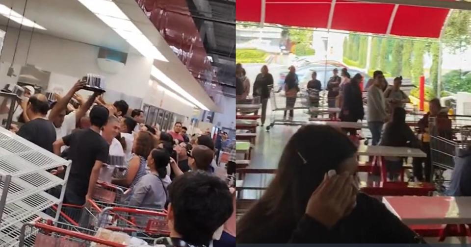 En Costco se vive una verdadera guerra por sus cotizados pasteles. Foto: Captura de video TikTok vía @dulce_delicia22 y @anahislrz28