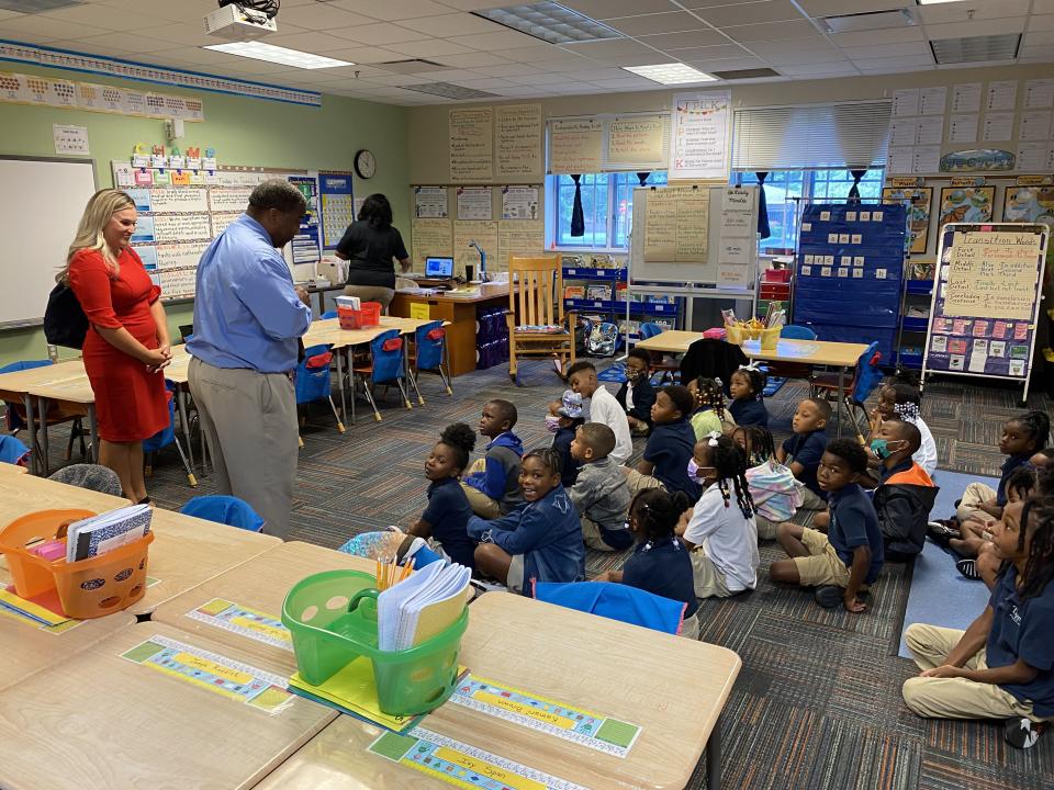 Action News Jax’s Chandler Morgan got to read to the first grade class at the YMCA Tiger Academy on Tuesday morning!