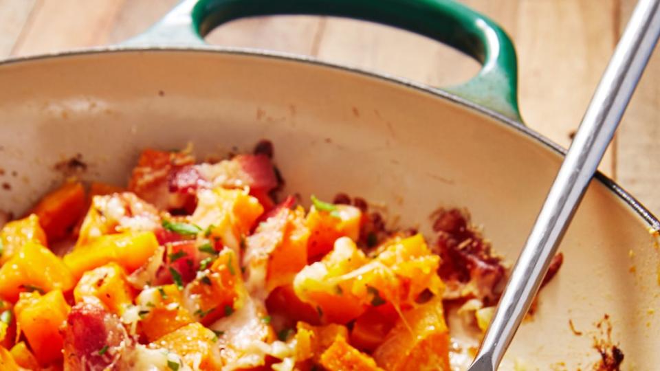 cheesy bacon butternut squash