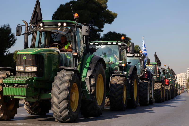 Farmers protest in Thessaloniki