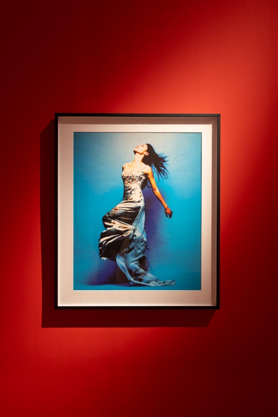 Michelle in motion: A portrait of Yeoh captured by Russell Wong is featured at the exhibition. — Picture courtesy of Marina Bay Sands