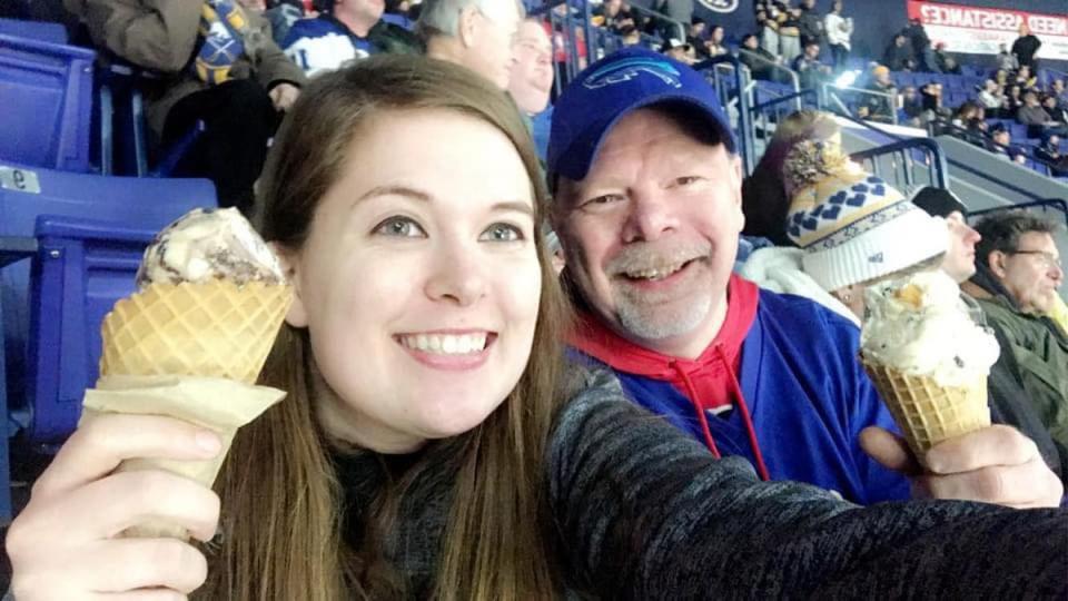 Melanie Georger, 26, left, died in a skydiving accident on Saturday. Her father, Paul Georger, wrote a tribute to her on Facebook (Facebook)