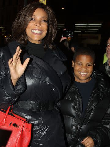 <p>Bruce Glikas/FilmMagic</p> Wendy Williams and son Kevin pose at The Opening Night of "The Pee-Wee Herman Show" on Broadway on November 11, 2010.