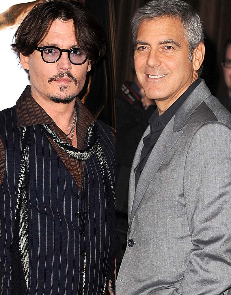 Johnny Depp, George Clooney