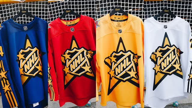 <p>Tyrell Hampton</p> Justin Bieber's Drew House collaborates with Adidas on 2024 NHL All-Star jerseys