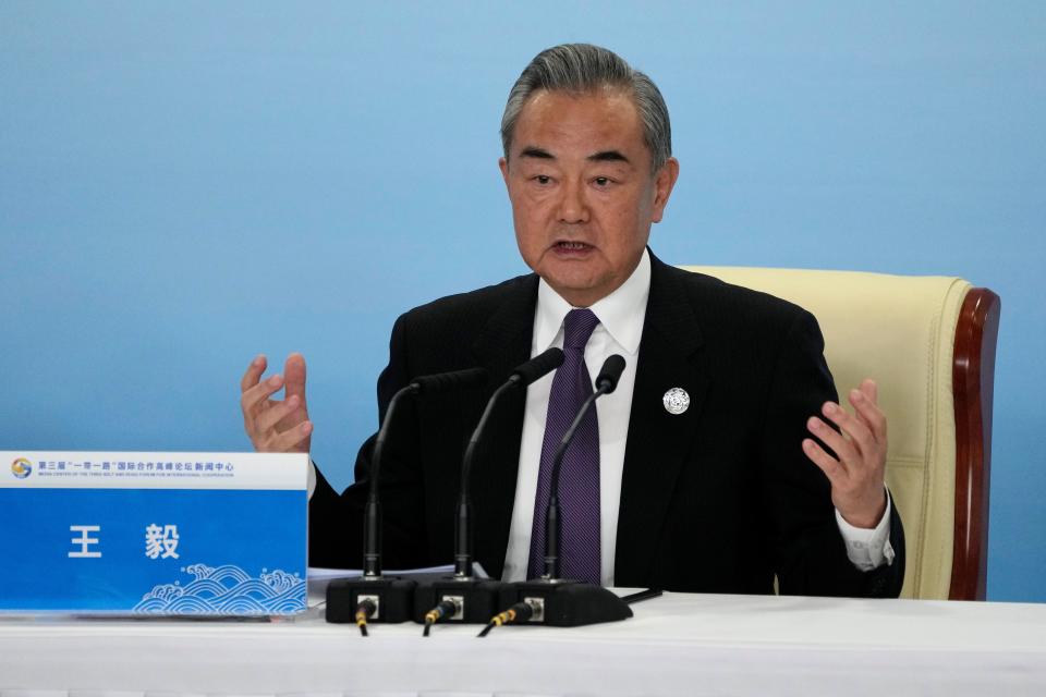 Chinese foreign minister Wang Yi (Copyright 2023 The Associated Press. All rights reserved)