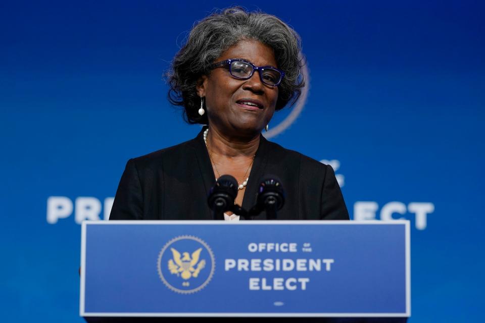 Joe Biden's nominee to become U.S. ambassador to the United Nations, Linda Thomas-Greenfield, says that in her previous posts, she practiced "gumbo diplomacy" by inviting people of different backgrounds to partake in Cajun cuisine.