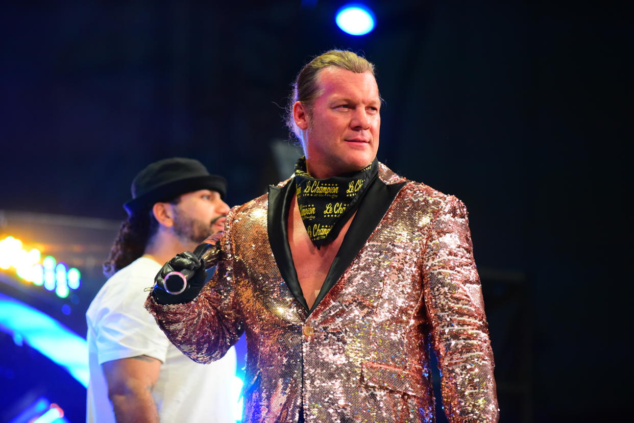 Chris Jericho during an episode of All Elite Wrestling's "Dynamite" program. (Credit: AEW)