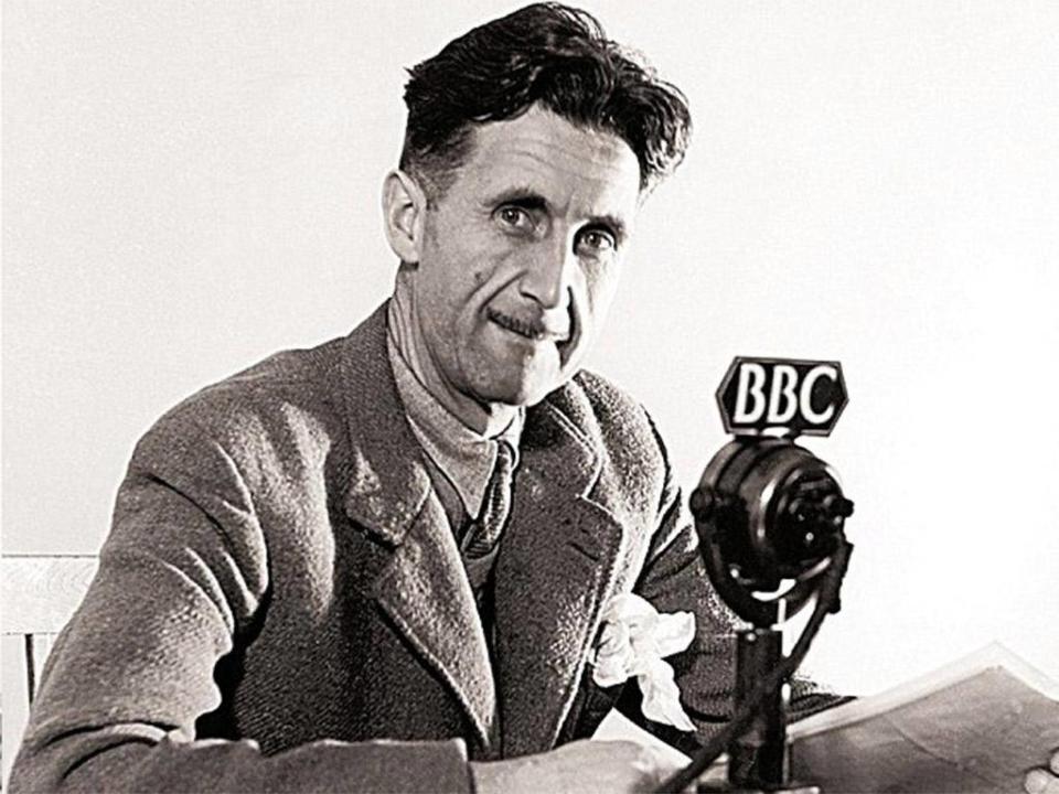 Orwell worked for the BBC during the Second World War despite once describing it as being ‘halfway between a girls’ school and a lunatic asylum’ (BBC)