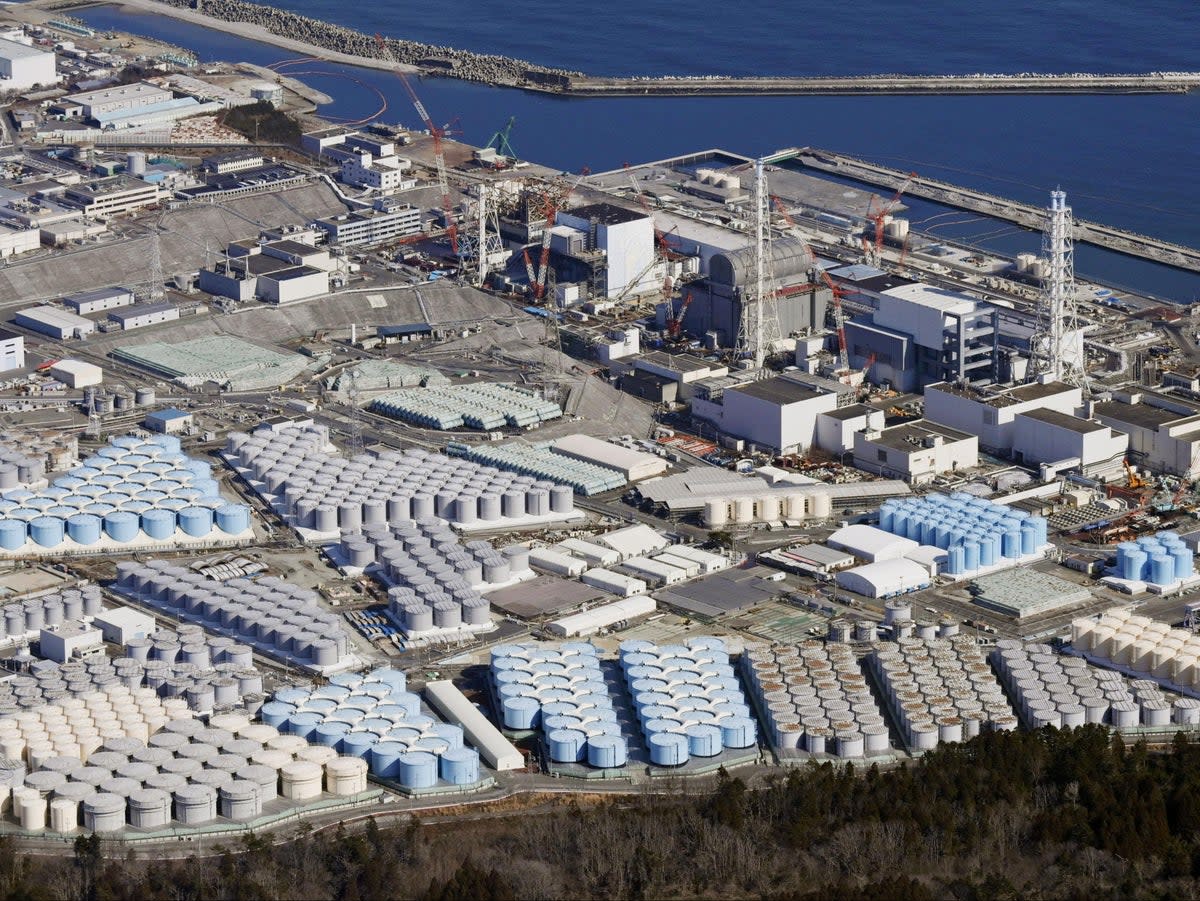 Japan plans to release into the Pacific more than one million metric tons of water that was used to cool damaged reactors from the Fukushima nuclear  plant  (REUTERS)