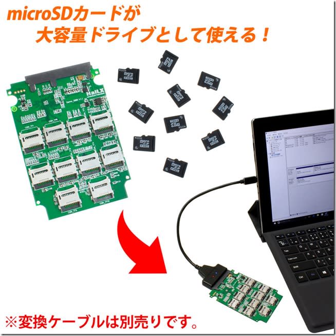 小容量記憶卡不要丟　日本推出支援十張microSD的外接硬碟轉換器