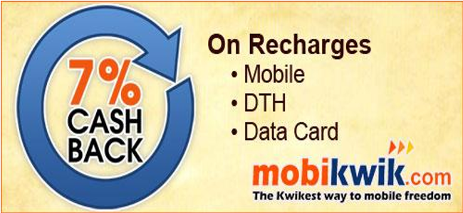 Mobikwik Payment Through Cashback(Image from: upto75.com)