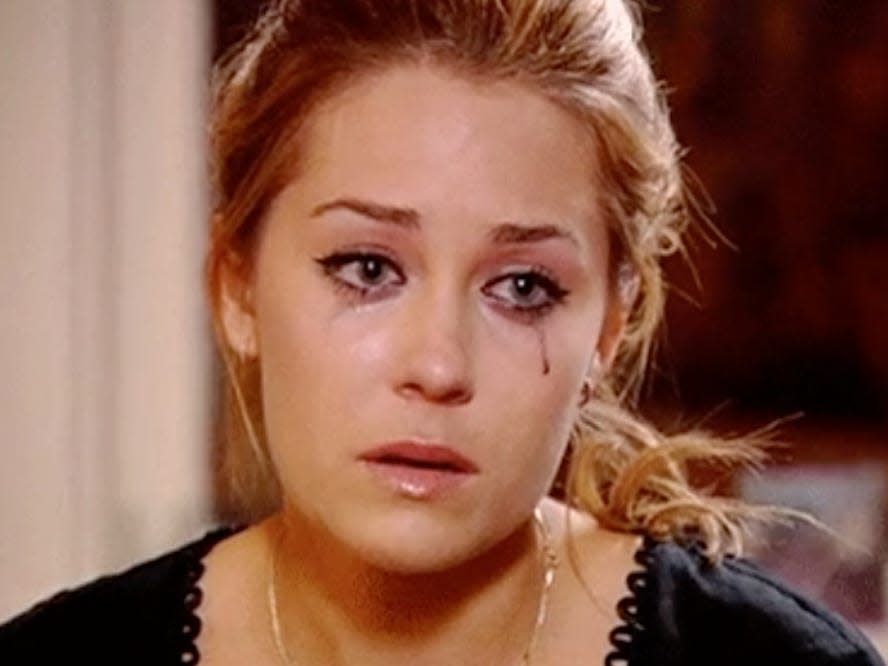 lauren conrad crying the hills