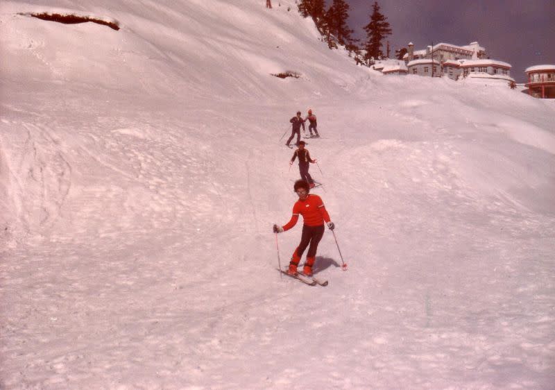 ▲1983年合歡山雪景，當年國人常上山滑雪。滑雪協會吳永義提供