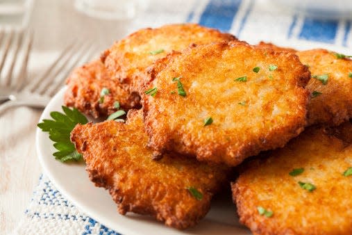 Homemade Traditional Potato Pancake Latke