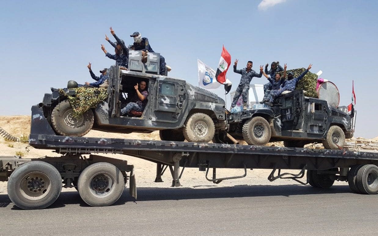 Iraqi armoured units headed for the town of Tal Afar - AFP