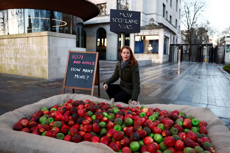 Domestic violence charity 'Refuge' protests in London