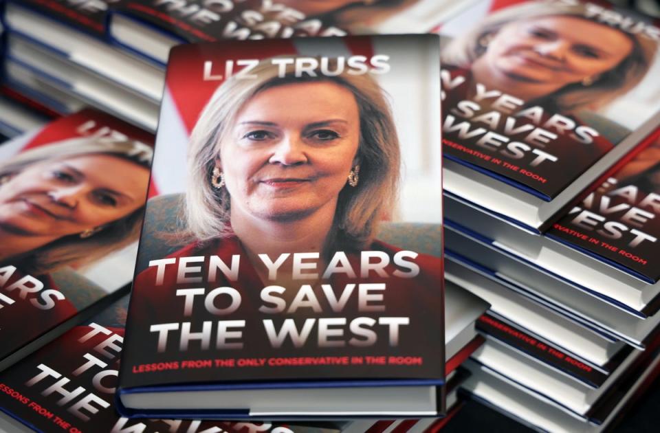 Liz Truss's memoirs hit the bookshelves this week (EPA)