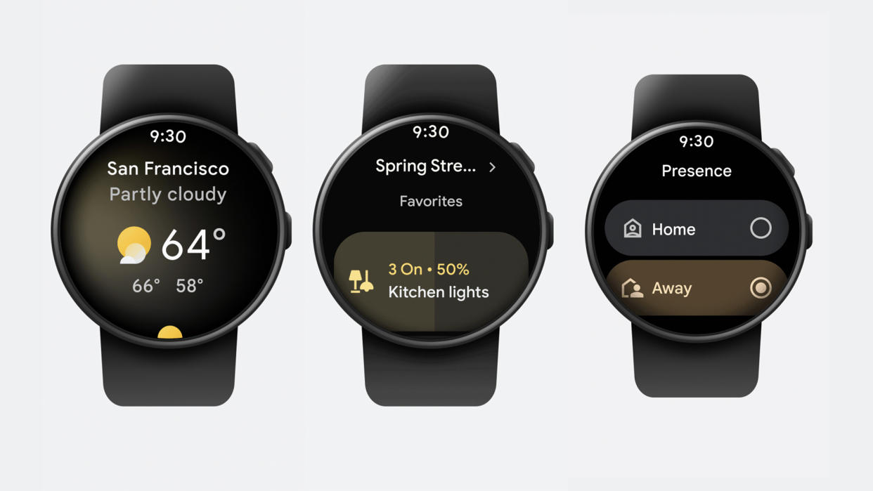  Three Wear OS images. 